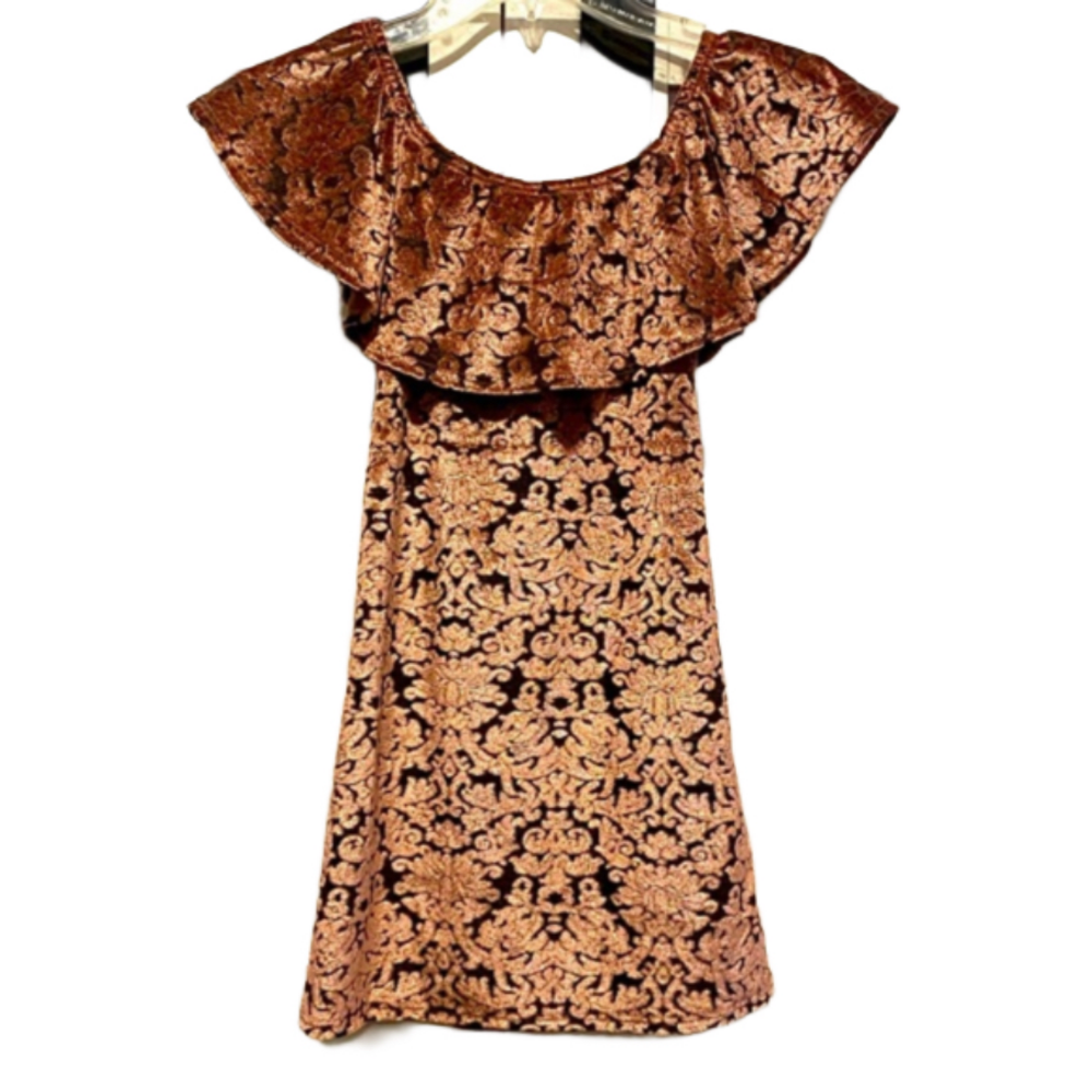 Darling Girls Jenna & Jessie Pink Velvet Dress size 8